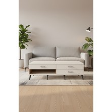 Aura Tv Ünitesi 3 Çekmeceli Çam-Aytaşı | 176 cm Tv Sehpası