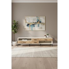 Luna Tv Ünitesi: 4 Çekmeceli, Tek Raflı, Aytaşı-Çam 220CM