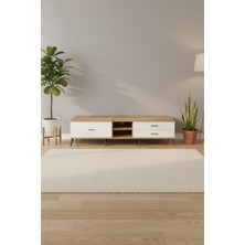 Aura Tv Ünitesi Tek Raflı 3 Çekmeceli Çam-Aytaşı 220CM