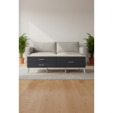 Aura Tv Ünitesi 3 Çekmeceli Antrasit-Aytaşı/antrasit 176CM