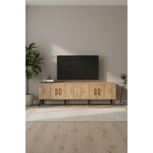 Silva Tv Ünitesi 176CM Çam: 2 Raf, 4 Kapaklı Şık Tasarım