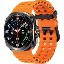 Vento Store Galaxy Watch Ultra 47MM ile Uyumlu Delikli Model Loop Yumuşak ve Hafif Silikon Kordon