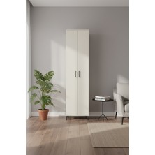 Silva Dolap 4 Raflı 2 Kapaklı 60X30X243 Aytaşı Dolap