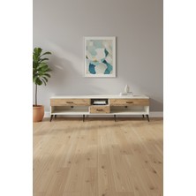 Silva Tv Ünitesi Tek Raflı 3 Çekmeceli 220CM Aytaşı-Çam