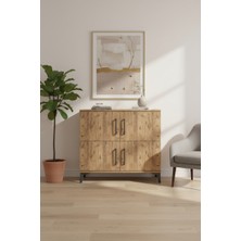 Silva Şifonyer 3 Raflı 4 Kapaklı 88X30X80 Çam-Çam | Depolama Çözümü