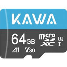 VENTO STORE Kawa High Endurance U3 V30 100MB/S Okuma 40MB/S Yazma 64GB Micro Sd
