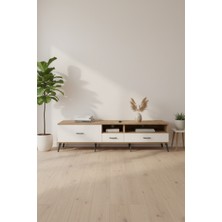 Luna Tv Ünitesi: 2 Raflı, 3 Çekmeceli, Çam/aytaşı, 220 cm