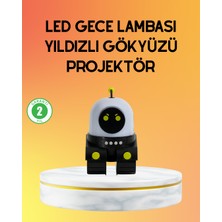 Taşınabilir Lityum Bataryalı LED Gece Lambası ve Projektör - SA002G-6F78F7