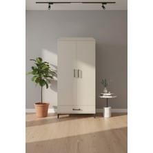 Luna Dolap: 2 Raflı, Tek Çekmeceli, Aytaşı Gardırop (88X44X182 Cm)