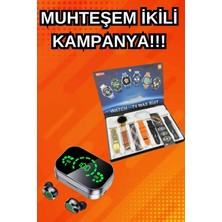 Yeni Model Akıllı Saat ve Ucuz Kaliteli Bluetooth Kulaklık Amoled Ekran Aynalı - SA002G-6F63P1