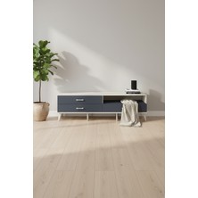 Silva Tv Ünitesi 176CM Aytaşı-Antrasit | Tek Raflı, 3 Çekmeceli Modern Tasarım