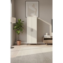 Aura Dolap 4 Raflı 2 Kapaklı 60X59X182 Aytaşı-Aytaşı