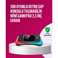 500 Oyunlu 35” Elde Taşınabilir Mini Oyun Konsolu – Şarjlı Tv Bağlantılı - SA002G-6F8IJ2
