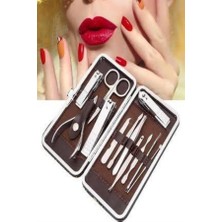 Tırnak Bakım Seti Tırnak Düzeltme Batık 12 Parça Çanta Tipi Manikür Pedikür - SA002G-6F9QL