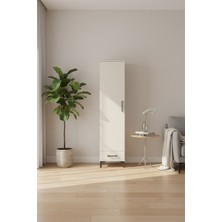 Luna Dolap 4 Raflı Tek Çekmeceli 44X44X182 Aytaşı-Aytaşı | 1 Kapaklı