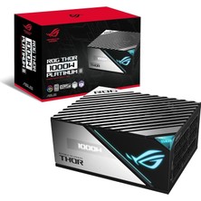 Asus Rog Thor 1000P2 Plus Platinum 1000W Modüler Güç Kaynağı Japon Kapasitörler Aura Sync ve OLED Ek