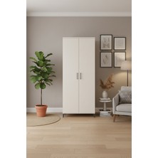 Silva 4 Raflı 2 Kapaklı Dolap 88X30X221 cm Aytaşı