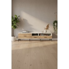 Luna Tv Ünitesi 220CM: 2 Raf, 3 Çekmece - Aytaşı & Çam