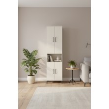 Silva 5 Raflı 4 Kapaklı Dolap 60X30X221 Aytaşı