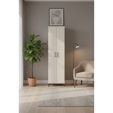 Silva 5 Raflı 2 Kapaklı Dolap 60X30X221 Aytaşı | Şık Depolama