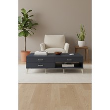 Aura Antrasit Tv Ünitesi - 3 Çekmeceli (176 Cm) - Modern Tasarım