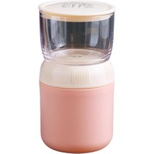 Vagonlife 800ML Lunchbox Mini Boy Iki Katlı Paslanmaz Çelik Sefer Tası Yemek Kaşık Hediyeli (Pembe)