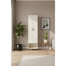 Silva Dolap 5 Raflı 2 Kapaklı 60X30X221 Aytaşı - Geniş Depolama