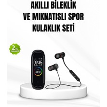 Akıllı Spor Bilekliği ve Gürültü Önleyici Bluetooth Kulaklık Seti - SA002G-6FC9X1