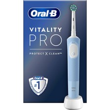 Vitality Pro Mavi Elektrikli Diş Fırçası, 1 Diş Fırçası Başlığı, Tasarımı