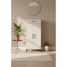 Silva Dolap 2 Raflı Tek Çekmeceli 2 Kapaklı 60X30X134 Aytaşı