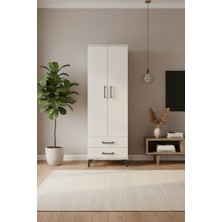 Luna Aytaşı Dolap: Tek Raflı, 2 Çekmeceli, Tek Askılı Gardırop | 44X44X182 cm