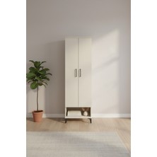 Luna Dolap - 4 Raflı 2 Kapaklı 60X44X195 Aytaşı Şıklığı