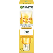 Shop A Way Garnier C Vitamini Parlak Günlük Güneş Koruyucu Fluid Yüz Kremi Görünmez Doku SPF50, 40 ml