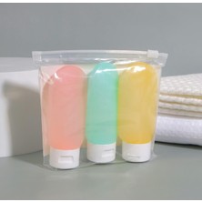 Shop A Way Seyahat Şampuan Şişesi 3 Adet Set, Sızdırmaz Şampuan Şişesi, Çok Amaçlı Seyahat Tipi Doldurulabilir