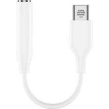 Shop A Way Ayex Type-C Için 3.5mm Aux, Kulaklık ve Mikrofon Adaptörü, Beyz, Telefonlar ile Uyumlu