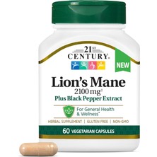 21ST Century Lion's Mane Mushrooms Brain & Cognitive 2,100 Mg 60 Vegetarian Caps