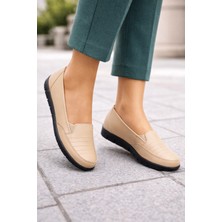 Emil Shoes Içi Hakiki Deri Kışlık Taban Tam Ortopedik Topuk Jelli Siyah Anne Ayakkabısı