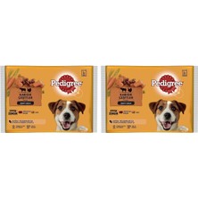 Shop A Way Pedigree Etli Seçenekleri 4'lü Poşet Paket Yaş Mama 400 Gram 2li Paket