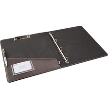 Shop A Way 2k 509K Suni Sekreterlik ve 4 Halka Mekanizmalı Klasör, Kahverengi, A4