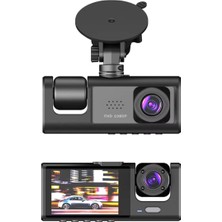 Shop A Way 1080P Dash Cam Full Hd Araç Içi Kamera Ön Arka ve Iç Kayıt 3 Kamera Gece Görüşlü G Sensör Geniş Açı