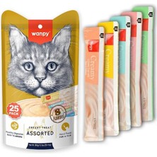 Shop A Way Wanpy Karışık Sıvı Kedi Ödülü 25X14 gr