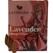 Shop A Way Layansaa Hd Lavanta Aromalı Kokulu Backflow Lavanta Geri Akış Şelale Tütsü Konik 10 Adet Tütsü