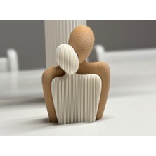 Antilop Minimal Dekoratif Insan Figürü | Modern Soyut Biblo | Masa Üstü & Ev Dekorasyonu | 3D Baskı Tasarım Obje