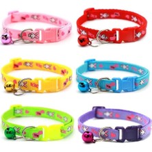 Shop A Way Tavşan Desenli Dokuma Kedi Boyun Tasması 19X1 cm Pembe