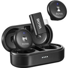 Shop A Way Boya Omic-D Wireless Ikili Yaka Mikrofonu Lightning (Siyah)