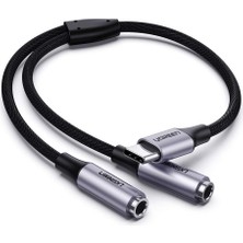 Shop A Way Type-C To 2’li Aux Kulaklık Çıkış Çoklayıcı