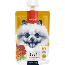 Shop A Way Wanpy Taze Sığır Etli&havuçlu Köpek Et Ezmesi 90 gr Tekli