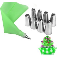 Shop A Way 9 Parça Pasta Süsleme Seti, Krema Sıkma Torbası, Dekorasyon Duyu ve Spatula