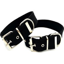 Shop A Way Siyah Yumuşak Dokulu Kolon Köpek Tasması -Siyah M