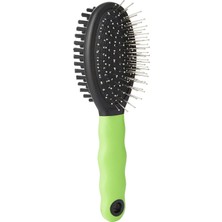 Shop A Way Gro 5798 Çift Taraflı Kedi Tüy Fırçası, S, Green, Double